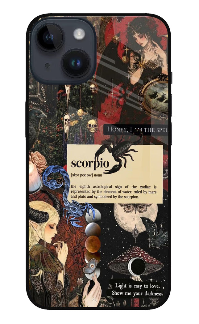 Scorpio Zodiac iPhone 14 Glass Case