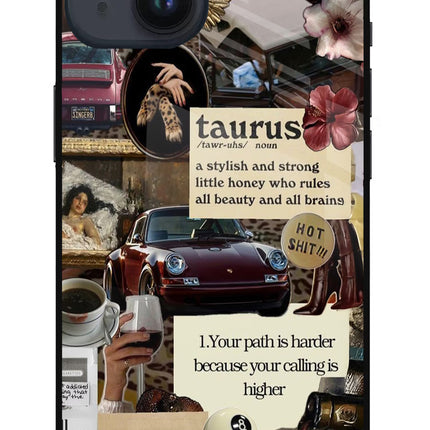 Taurus Zodiac iPhone 14 Glass Case