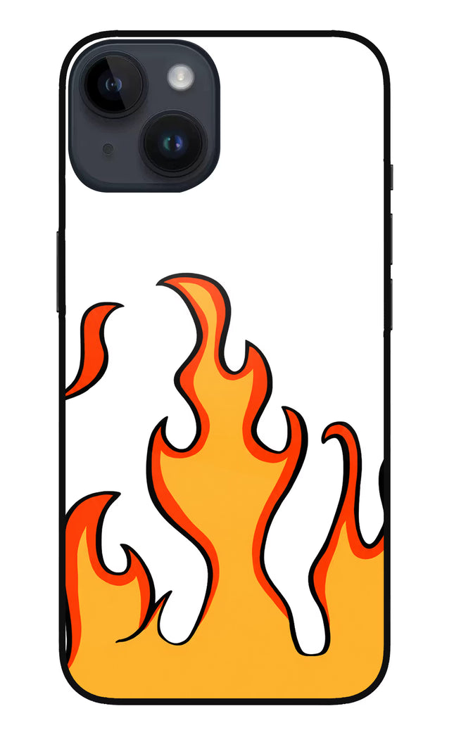 Fired Up – White iPhone 14 Glass Case