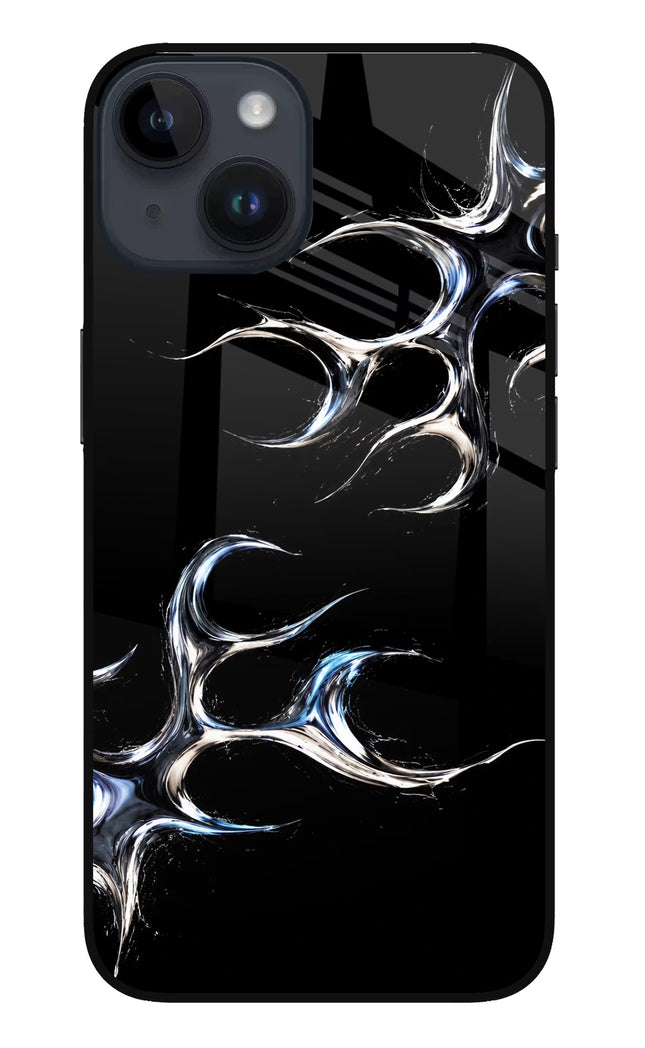 Chrome Tribal iPhone 14 Glass Case