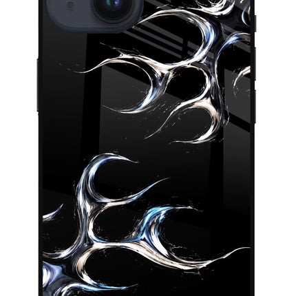 Chrome Tribal iPhone 14 Glass Case Back Cover by Casekaro