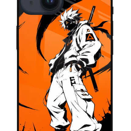 Street Samurai  iPhone 14 Glass Case Back Cover by Casekaro