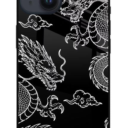 Twin Dragons iPhone 14 Glass Case