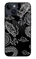 Twin Dragons iPhone 14 Glass Case