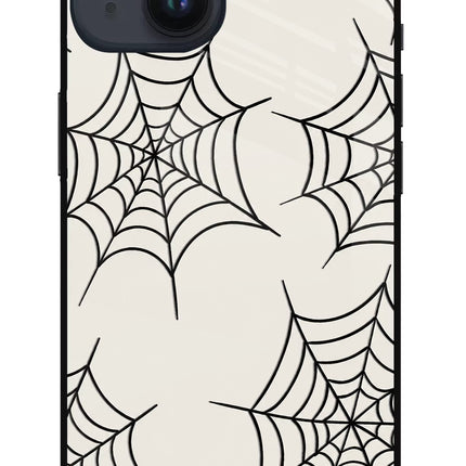 Spider Web iPhone 14 Glass Case