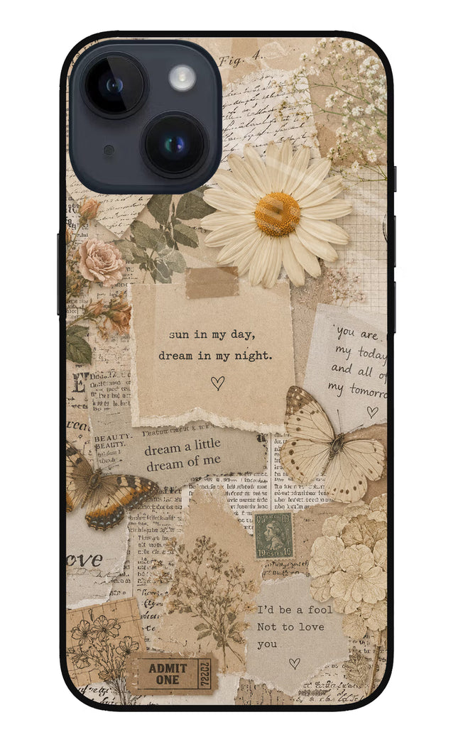 Vintage case iPhone 14 Glass Case