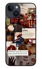Zodiac Aries iPhone 14 Glass Case