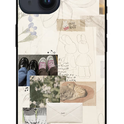 Soft Aesthetic iPhone 14 Glass Case