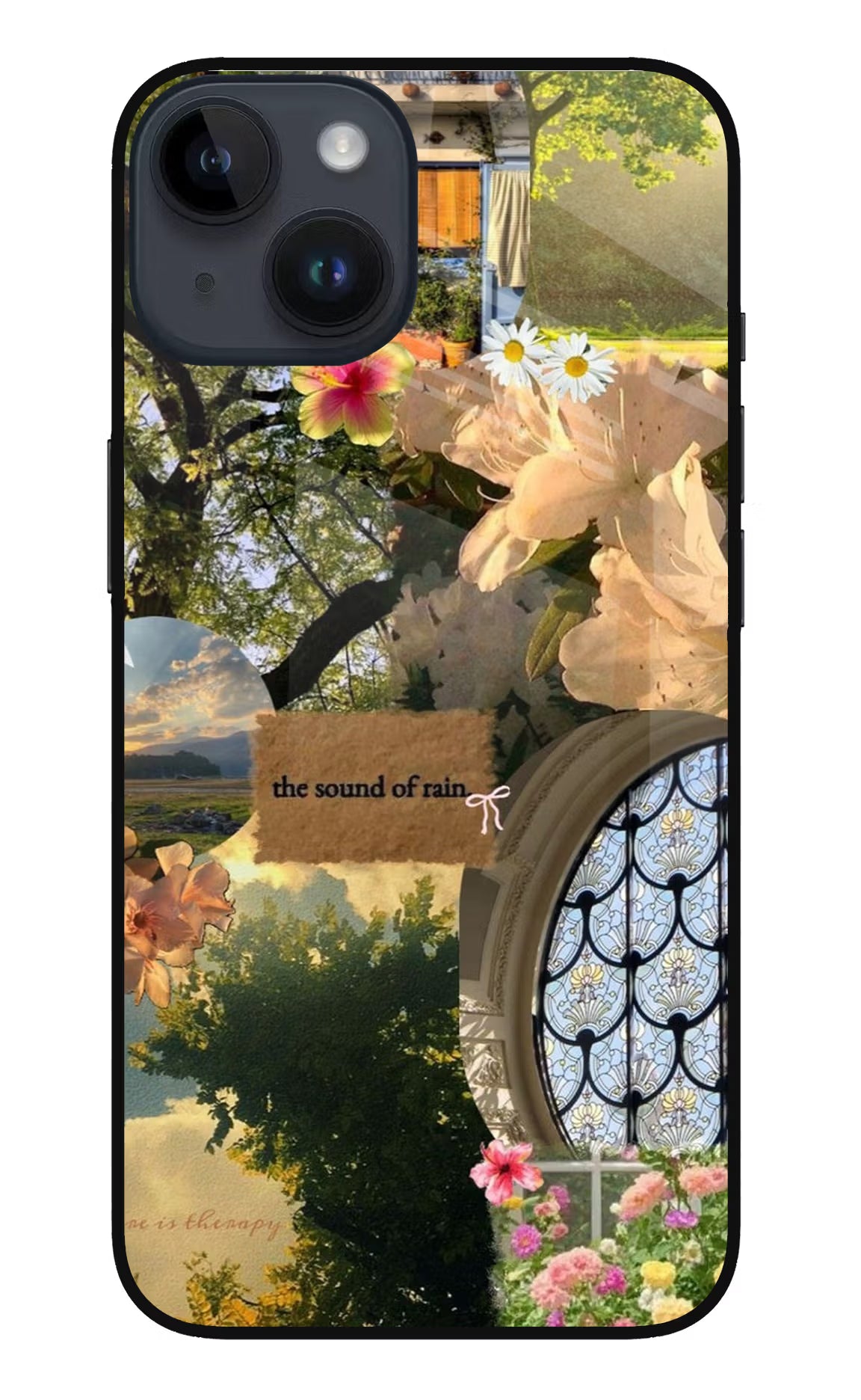 Rain iPhone 14 Glass Case