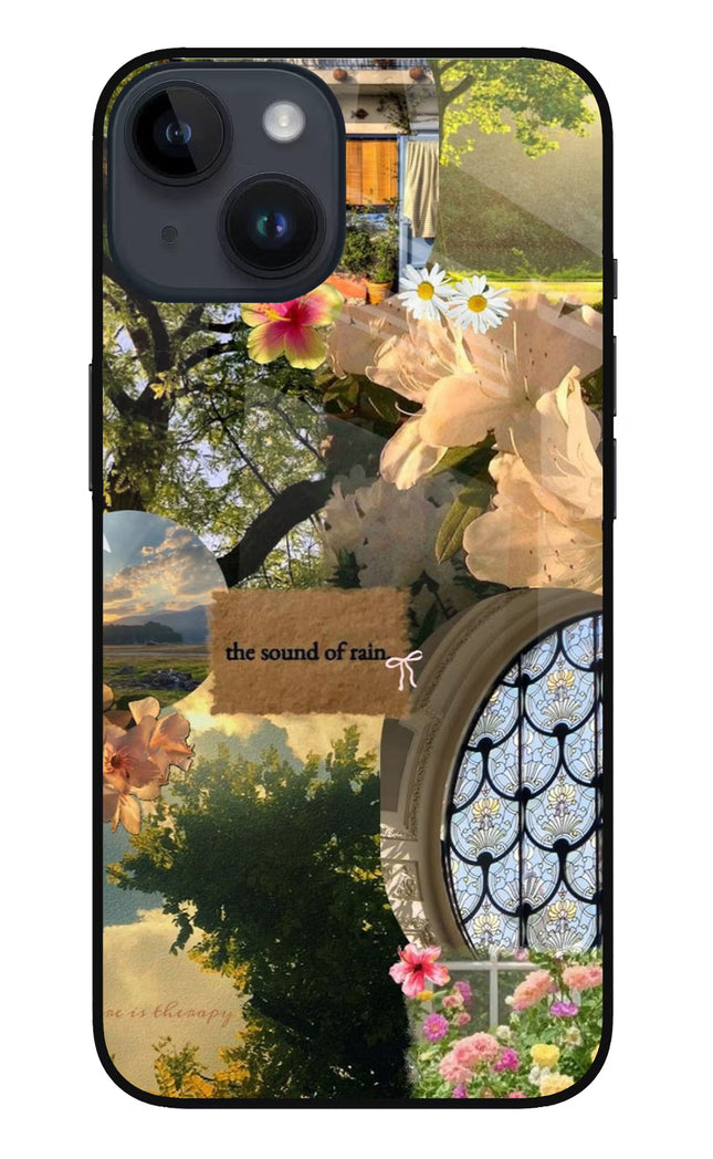 Rain iPhone 14 Glass Case