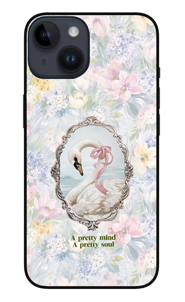 Pretty Mind Pretty Soul iPhone 14 Glass Case