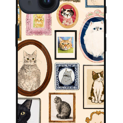 Mirror Cats iPhone 14 Glass Case