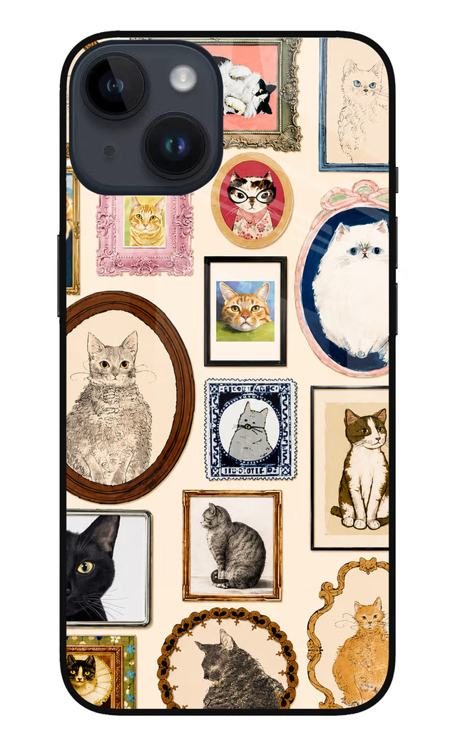 Mirror Cats iPhone 14 Glass Case