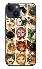 Cool Cat iPhone 14 Glass Case