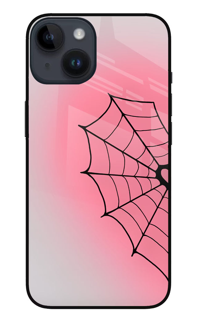 Pink Web iPhone 14 Glass Case