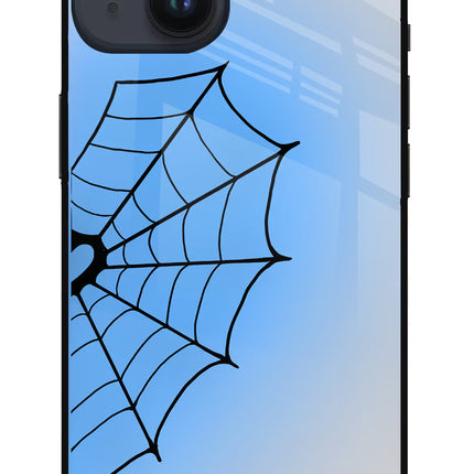 Blue Web iPhone 14 Glass Case