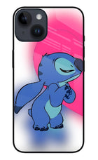 Stitch Hug iPhone 14 Glass Case