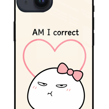 Always Right iPhone 14 Glass Case Back Cover by Casekaro