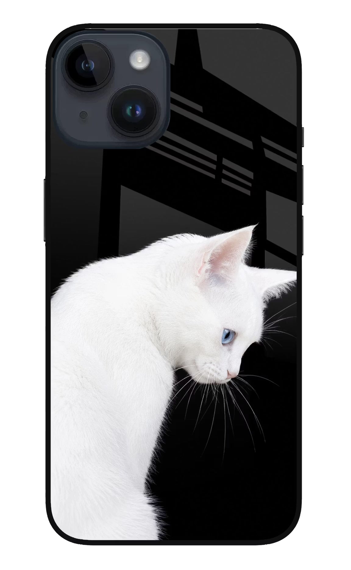 Snow Gaze iPhone 14 Glass Case Back Cover by Casekaro