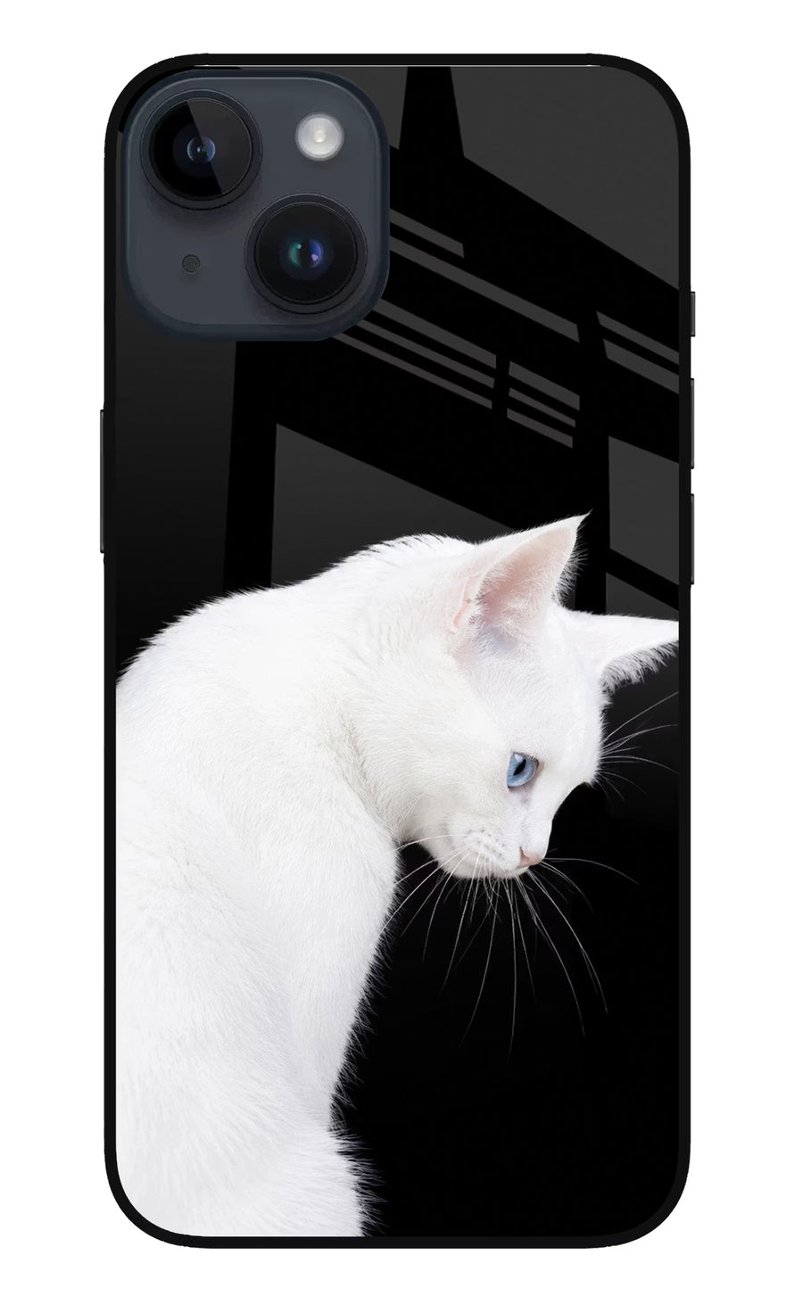 Snow Gaze iPhone 14 Back Cover, Glass case