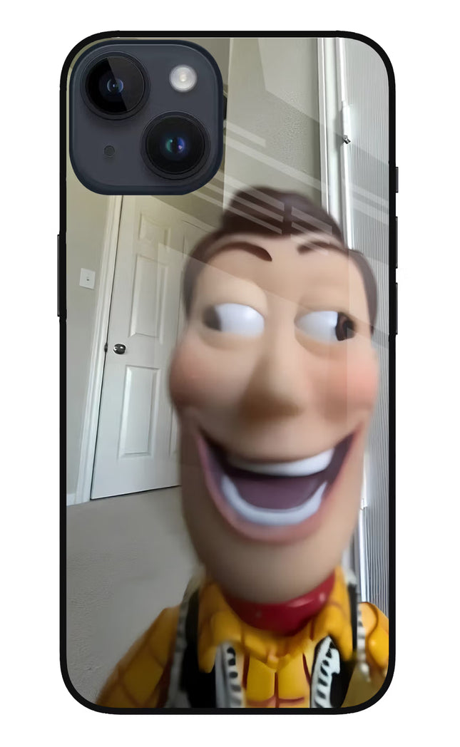 Side Eye Woody iPhone 14 Glass Case