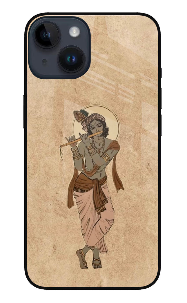 Krishna iPhone 14 Glass Case