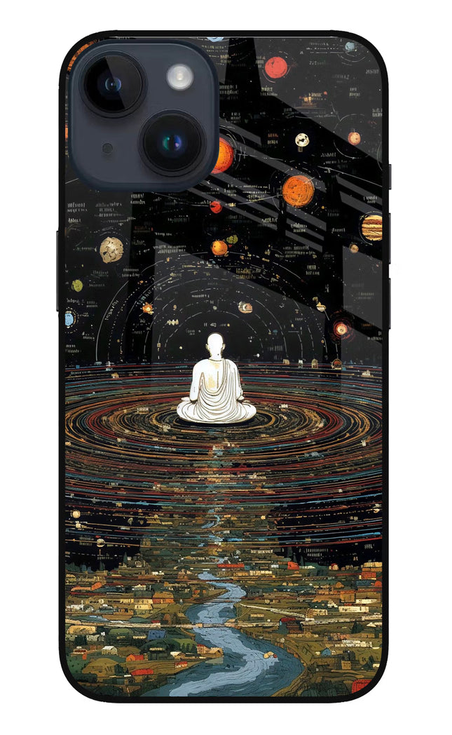 Space Monk iPhone 14 Glass Case