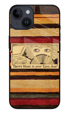 Vinyl Stripes iPhone 14 Glass Case