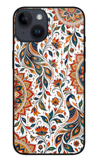 White Mayura iPhone 14 Glass Case