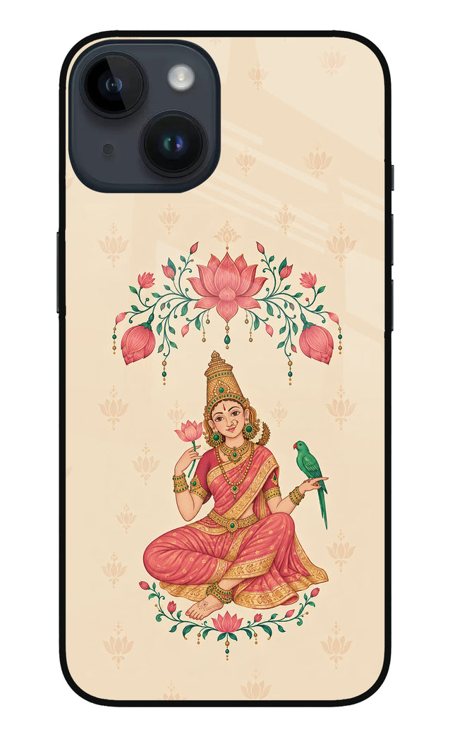 Goddess Lakshmi iPhone 14 Glass Case