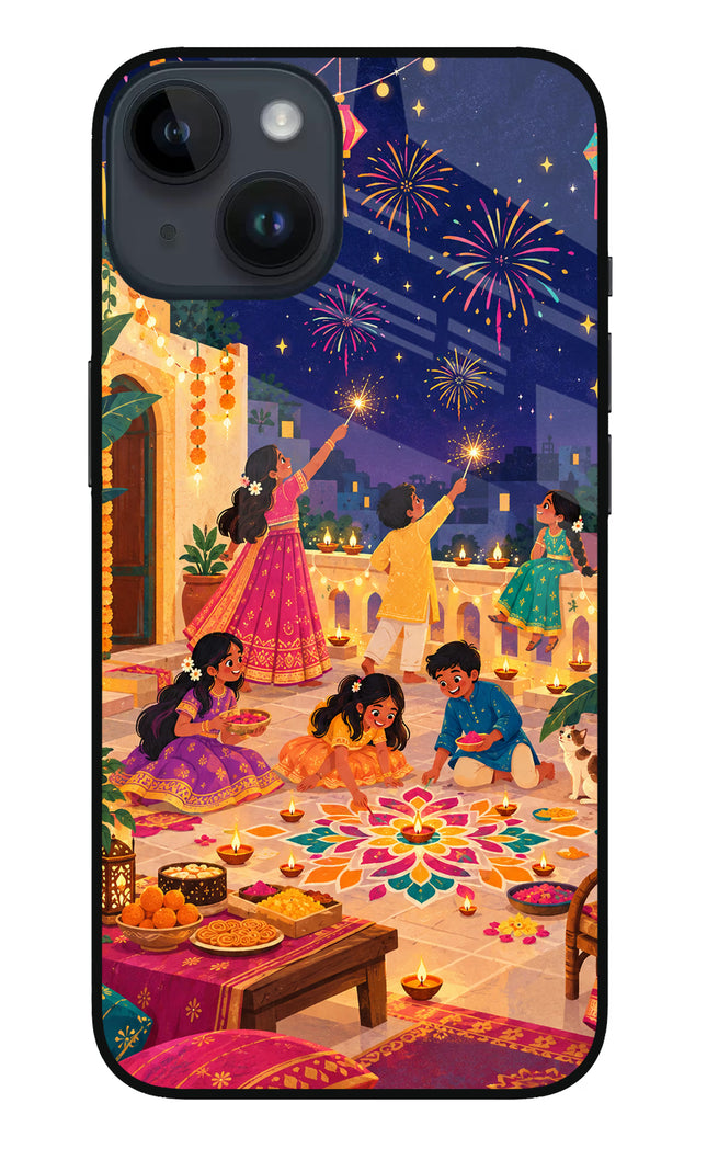 Diwali Night iPhone 14 Glass Case