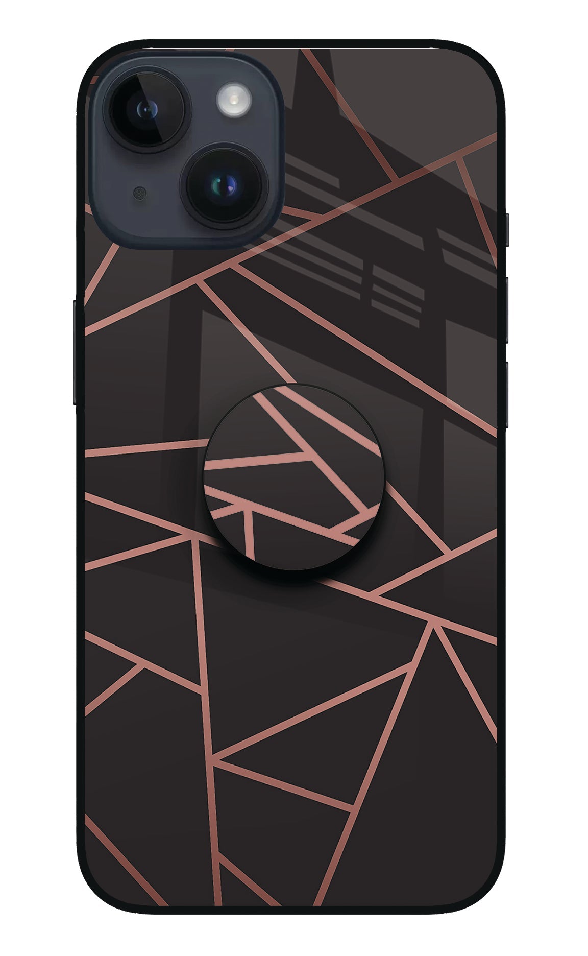 Geometric Pattern iPhone 14 Glass Case