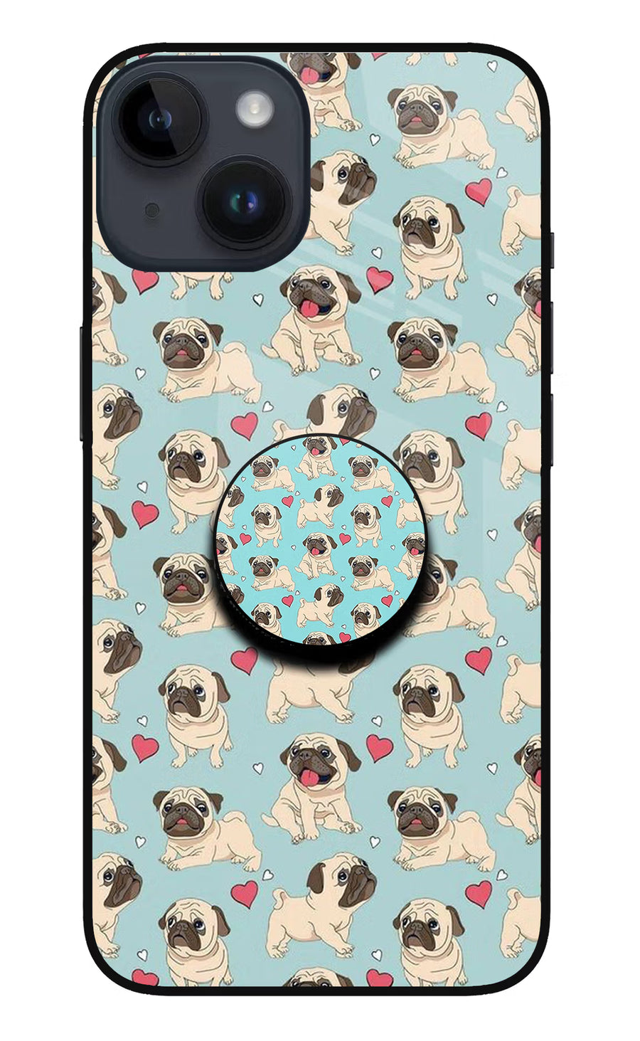 Pug Dog iPhone 14 Pop Case, Metal case