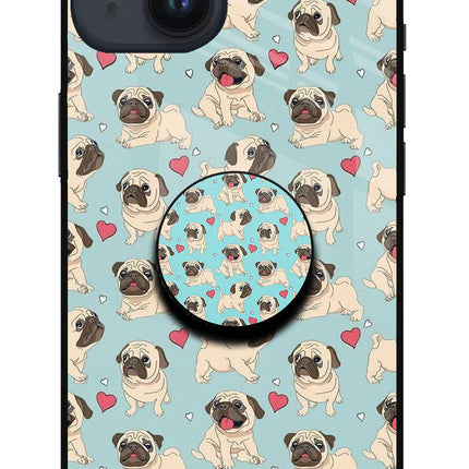 Pug Dog iPhone 14 Glass Case
