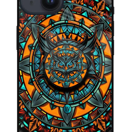 Angry Owl iPhone 14 Glass Case