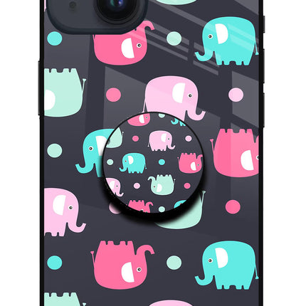 Baby Elephants iPhone 14 Glass Case