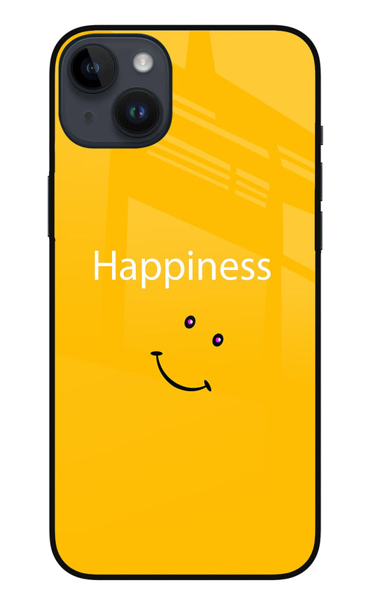 Happiness With Smiley iPhone 14 Plus Glass Case