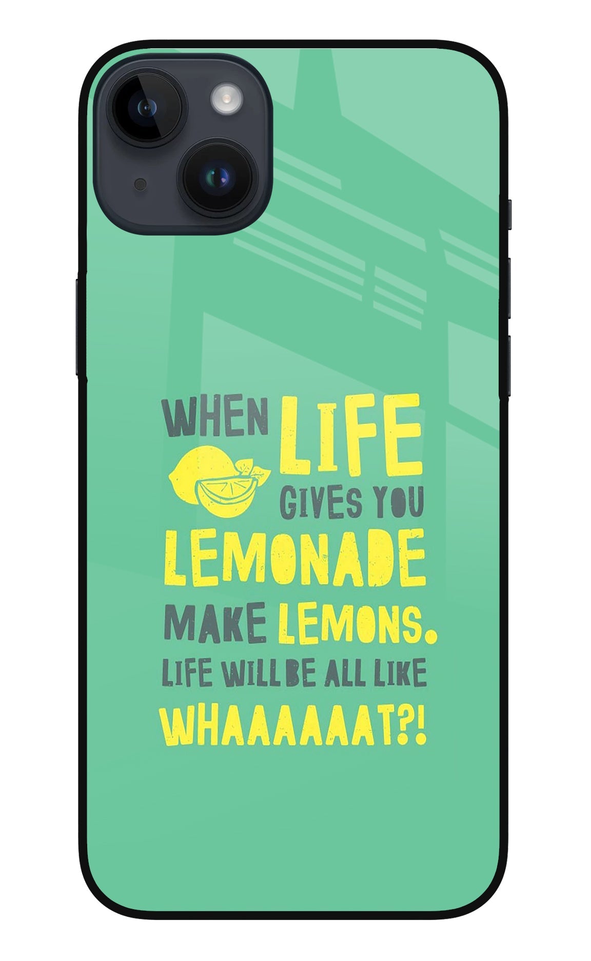 Quote iPhone 14 Plus Glass Case