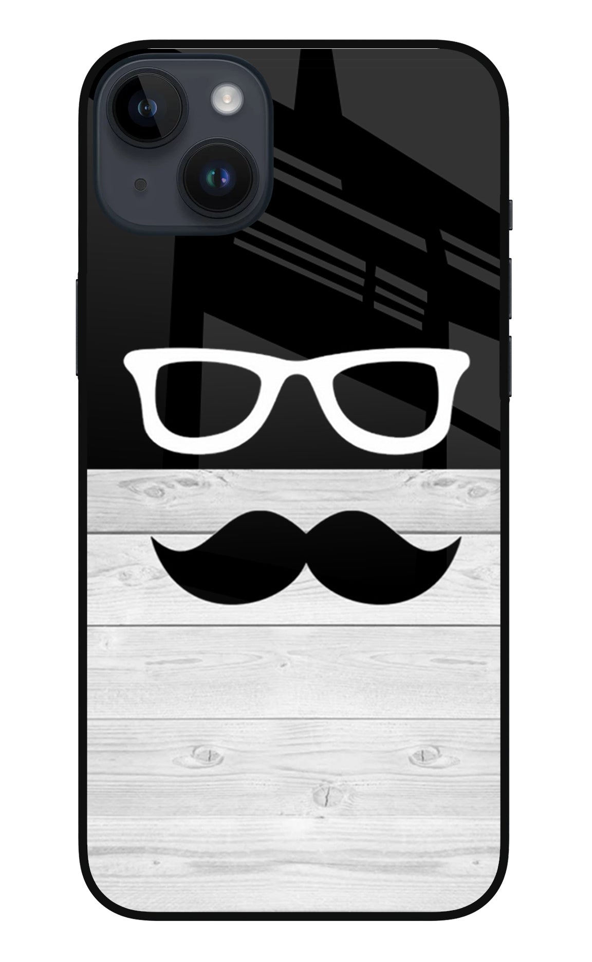 Mustache iPhone 14 Plus Glass Case