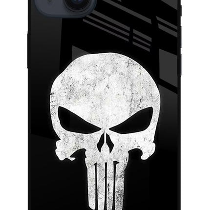 Punisher Skull iPhone 14 Plus Glass Case Back Cover by Casekaro