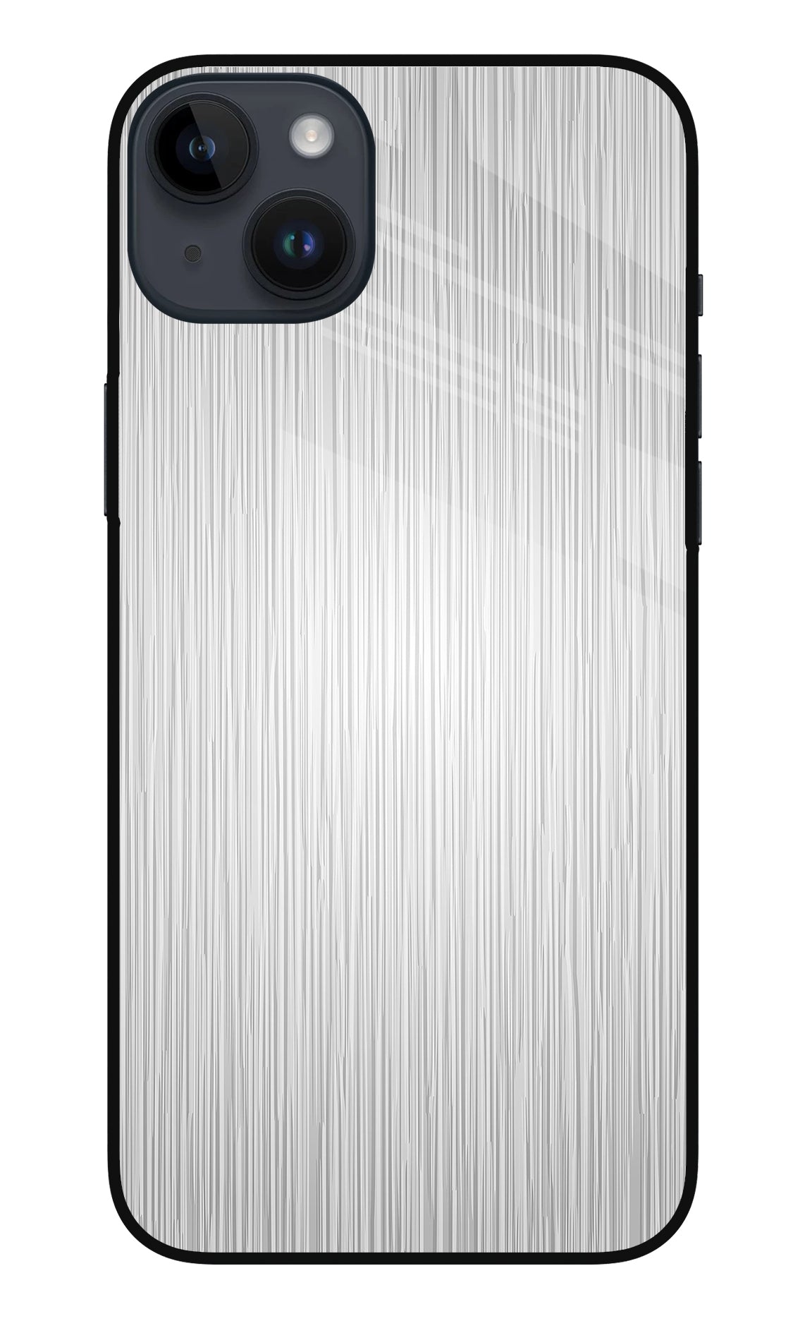 Wooden Grey Texture iPhone 14 Plus Back Cover