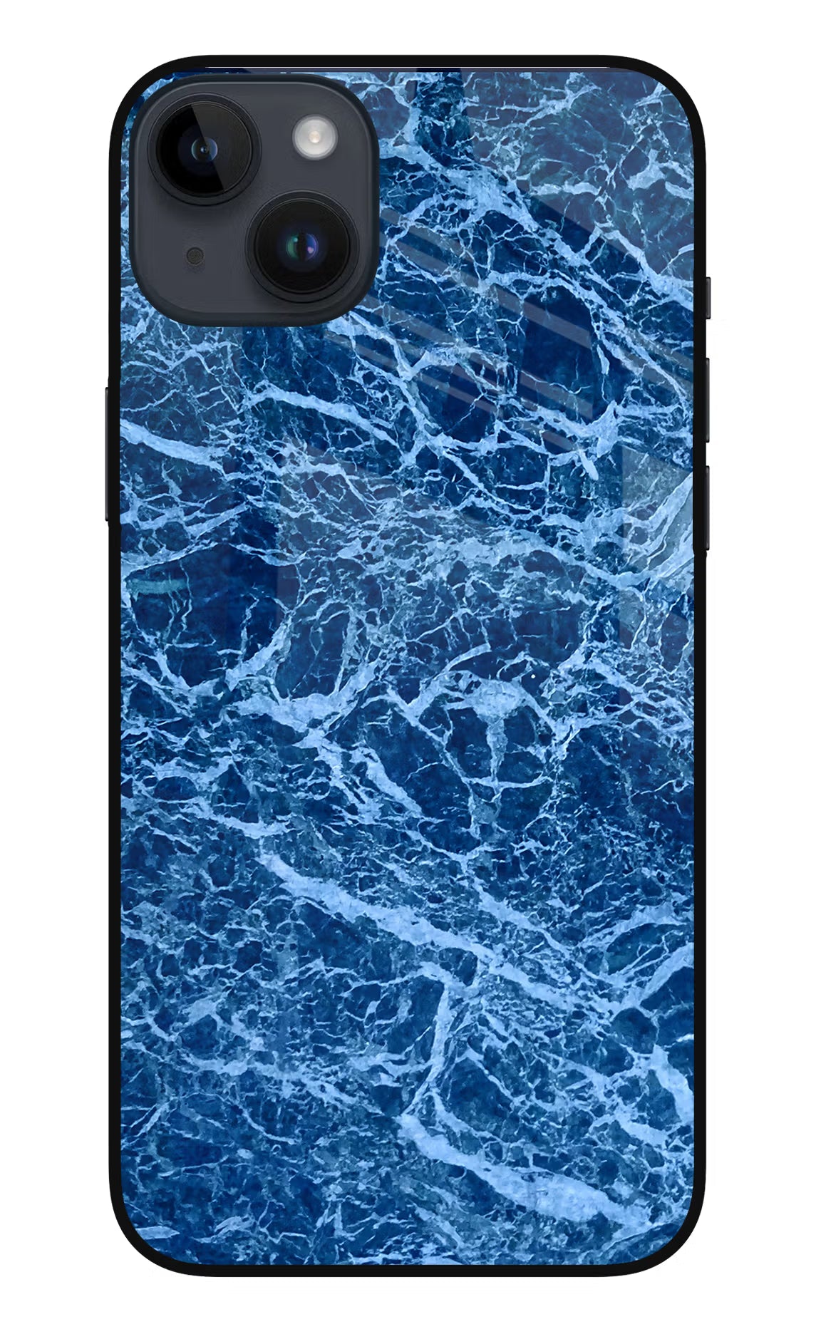 Blue Marble iPhone 14 Plus Glass Case Back Cover by Casekaro