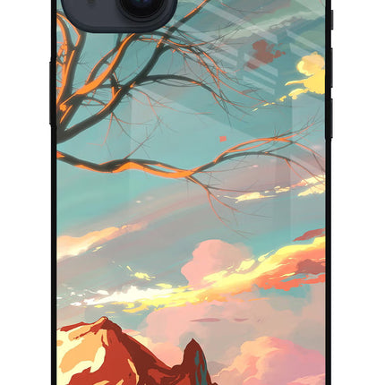 Scenery iPhone 14 Plus Glass Case Back Cover by Casekaro