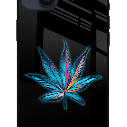 Weed iPhone 14 Plus Glass Case Back Cover by Casekaro