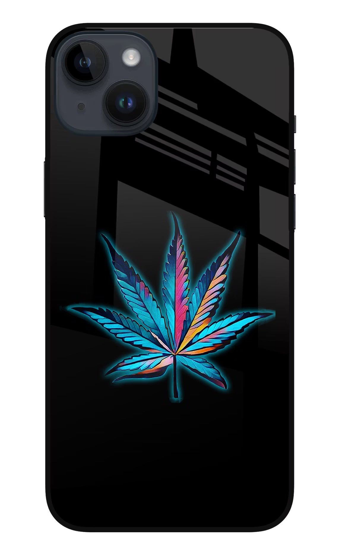 Weed iPhone 14 Plus Glass Case Back Cover by Casekaro