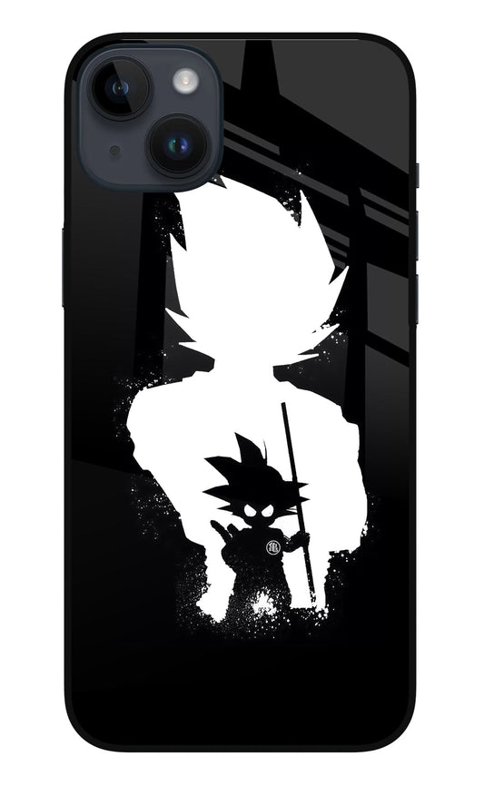 Goku Shadow iPhone 14 Plus Glass Case