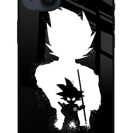 Goku Shadow iPhone 14 Plus Glass Case