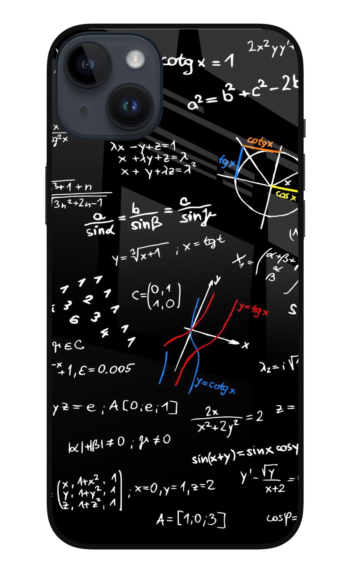 Mathematics Formula iPhone 14 Plus Glass Case