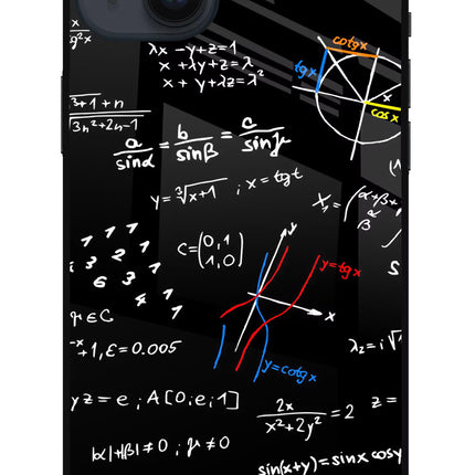 Mathematics Formula iPhone 14 Plus Glass Case Back Cover by Casekaro