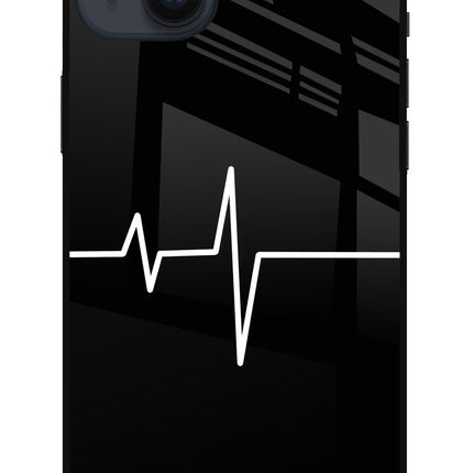 Heart Beats iPhone 14 Plus Glass Case Back Cover by Casekaro
